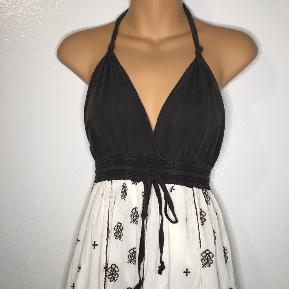 ANTHROPOLOGY LITHE Boho halter dress - Picture 2 of 16